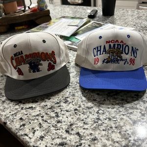 Vintage UK championship hats with tag.